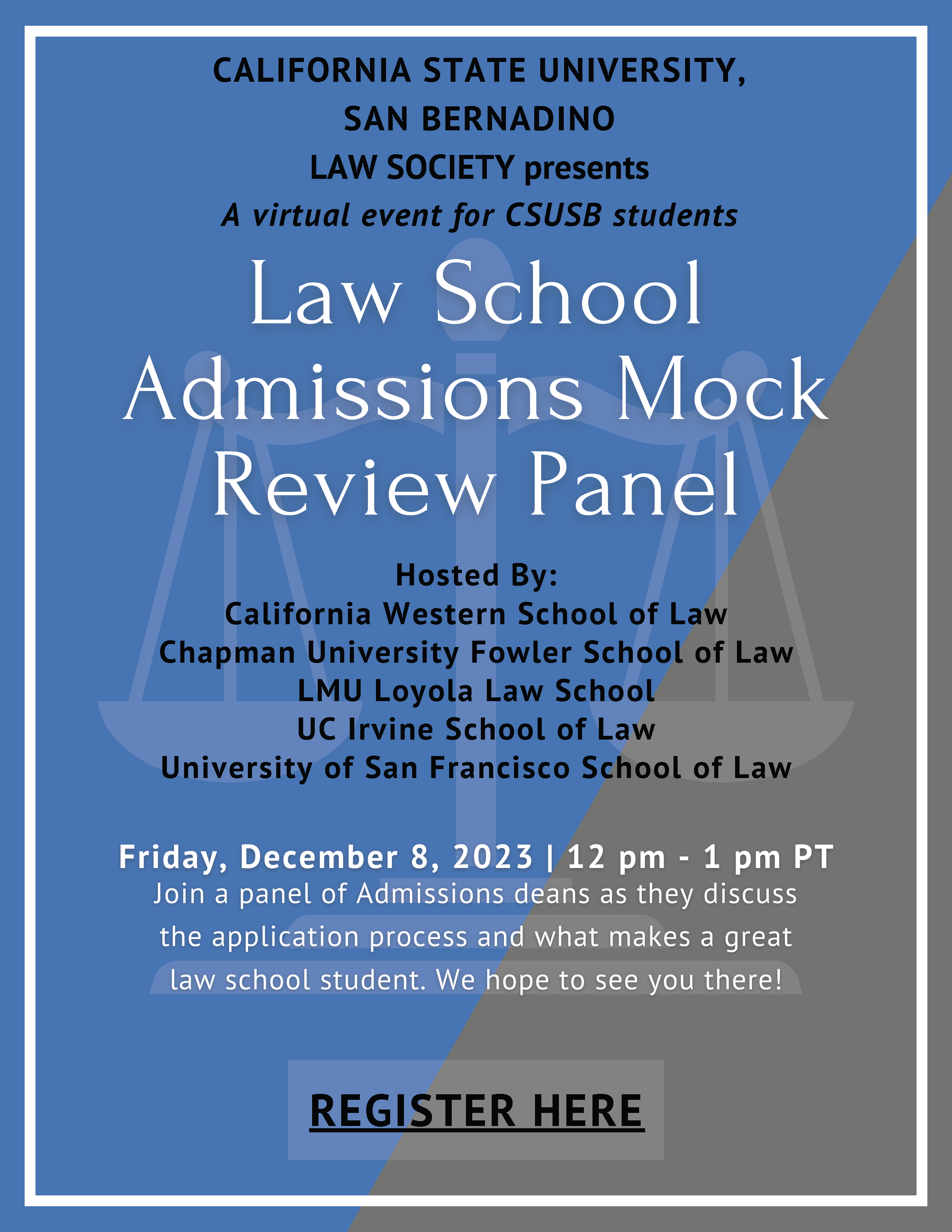 Law School Admissions Mock Review Panel CSUSB